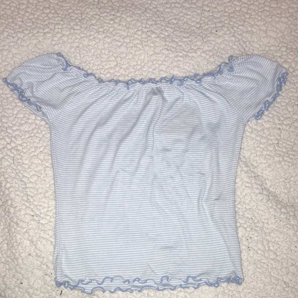 NWT blue off the shoulder top